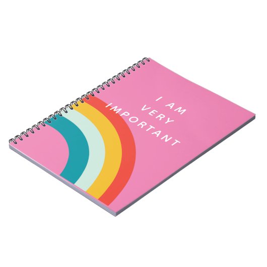 Funny Ich bin sehr wichtig Notizblock (Linke Seite)