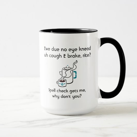 Funny Ich brauche einen Kaffee Break Zauberspruch Tasse (Rechts)