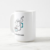 Funny Ich brauche einen Kaffee Break Zauberspruch  Tasse (Vorderseite Links)
