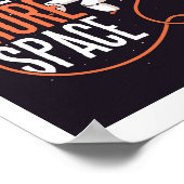 Funny Ich brauche mehr Space Teen Astronaut Graphi Poster (Ecke)