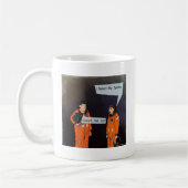 Funny, ich brauche meinen Platz Kaffeetasse (Links)