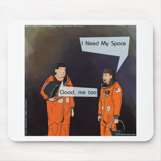 Funny, ich brauche meinen Platz Mousepad (Vorne)