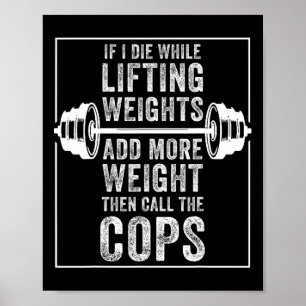 Funny ich Die Hebegewicht Geschenk für Krafttraini Poster