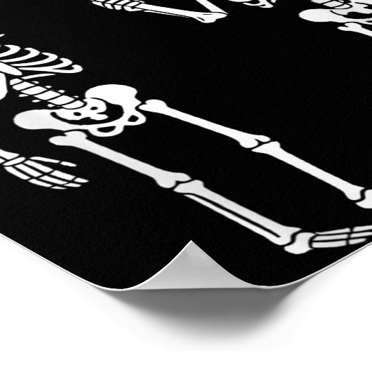 Funny ich fand diese Humerus Skeleton Halloween-Ko Poster (Ecke)