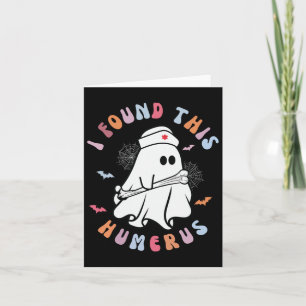 Funny Ich fand diesen Humerus Boo Ghost Halloween  Karte