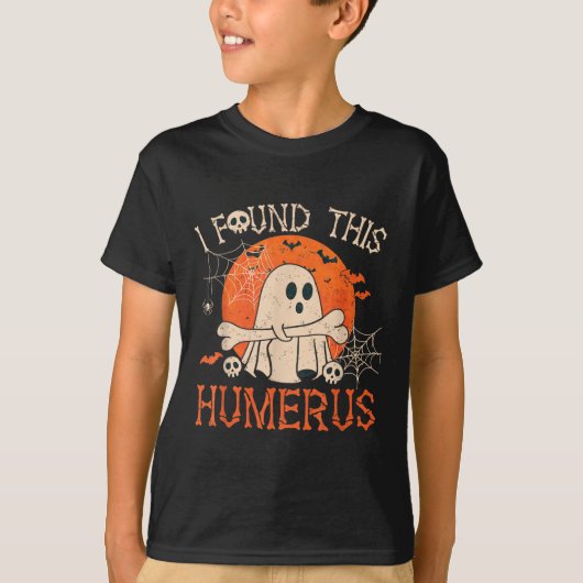 Funny Ich fand dieses Humerus Boo Ghost Halloween T-Shirt (Vorderseite)