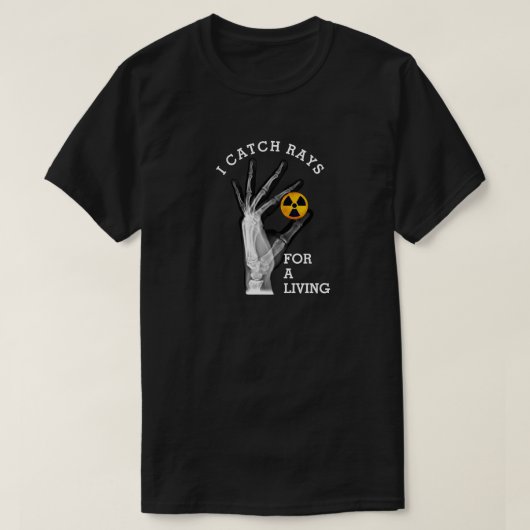Funny ich fange Rays für ein Leben T-Shirt (Design vorne)