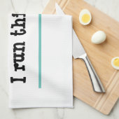 Funny, ich führe diesen Ort, weißes Küchentuch (Viertel Falte)