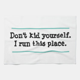 Funny, ich führe diesen Ort, weißes Küchentuch