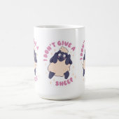 Funny, ich gebe kein Schaf Kaffeetasse (Mittel)