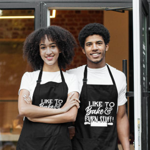 Funny ich gerne backen und brennen Stuff Spaß Schürze