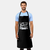 Funny ich gerne backen und brennen Stuff Spaß Schürze (Getragen)