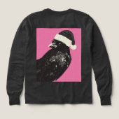 Funny Ich glaube an Santa Caws lange Ärmeln (Design Rückseite)