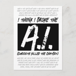 Funny ich glaube, ich Broke die KI ... Postkarte