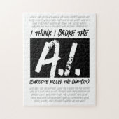 Funny ich glaube, ich Broke die KI ... Puzzle (Vertikal)