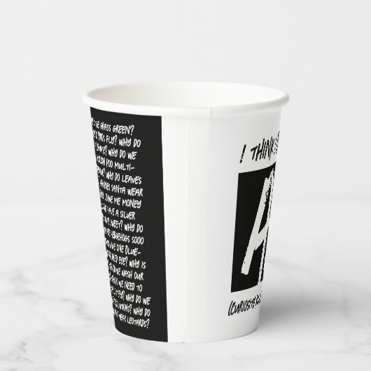 Funny, ich glaube, ich habe die KI-Entwickler kapu Pappbecher (Rechts)