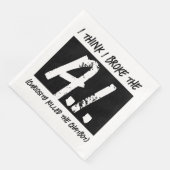 Funny, ich glaube, ich habe die KI-Entwickler kapu Serviette (Ecke)