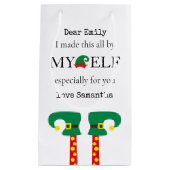 Funny Ich habe das hier gemacht Kleine Geschenktüte (Vorderseite)