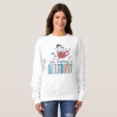 Funny, ich habe einen Meltdown-Schneemann Winter Sweatshirt (Vorne ganz)
