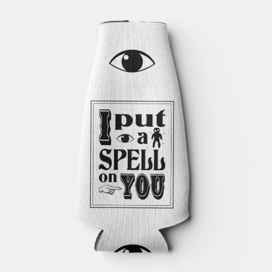 Funny, ich HABE EINEN SPELLER AUF EUCH Halloween Flaschenkühler (Vorderseite)