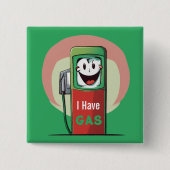 Funny, ich habe Gas Cartoon Button (Vorderseite)
