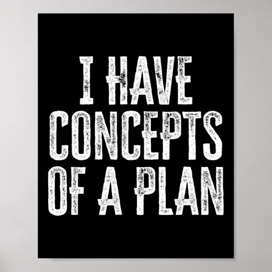 Funny, ich habe Konzepte für einen Plan Poster (Vorne)