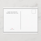 Funny ich Hasse Sie Valentines Postcard Einladungspostkarte (Rückseite)