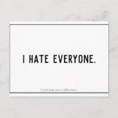 Funny ich Hasse Sie Valentines Postcard Einladungspostkarte (Vorderseite)