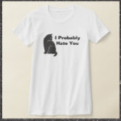 Funny ich hasst Sie stellen Black Cat T-Shirt