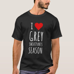 Funny ich Herz Gray Sweatpants Jahreszeit T-Shirt