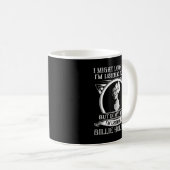 Funny Ich höre Billie Holiday Music Geschenk Kaffeetasse (VorderseiteRechts)