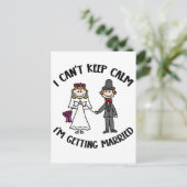 Funny, ich kann nicht Behalten Ruhe, ich werde hei Postkarte (Stehend Vorderseite)