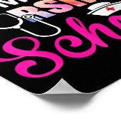 Funny, ich kann nicht ich bin Krankenschwester-Stu Poster (Ecke)