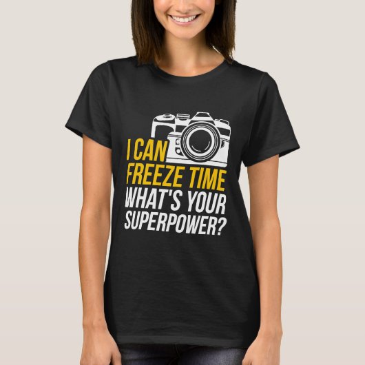 Funny ich kann Time Fotografy Design für Pho T-Shirt (Vorderseite)