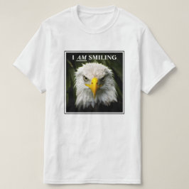 Funny ich lächle Grumpy Eagle Foto T-Shirt