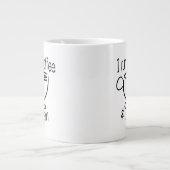 Funny Ich laufe auf Kaffee und Sarcasi Jumbo-Tasse (Vorderseite)