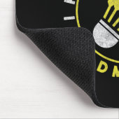 Funny ich legte die D in Dminton Mousepad (Ecke)