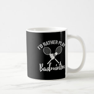 Funny ich lieber Dminton Retro Vintages T-Shirt sp Kaffeetasse