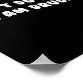 Funny, ich mache keine Drogen Ich bin Drogen Kleid Poster (Ecke)