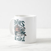 Funny Ich mag Bücher Kaffeetasse (Vorderseite Links)