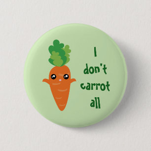 Funny, ich mag nicht alle Food Pun Spaß Cartoon Button