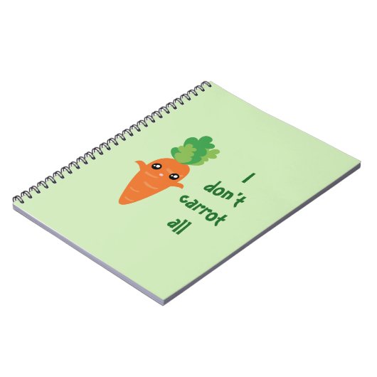 Funny, ich mag nicht alle Food Pun Spaß Cartoon Notizblock (Linke Seite)