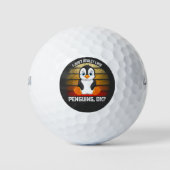 Funny, ich mag Pinguine wirklich gut Golfball (Vorderseite)