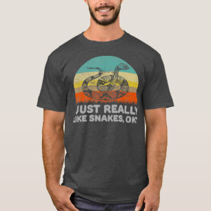 Funny, ich mag Schlangen wirklich T-Shirt