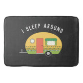 Funny ich schlafe um RV Camper Dark Badematte (Vorderseite)