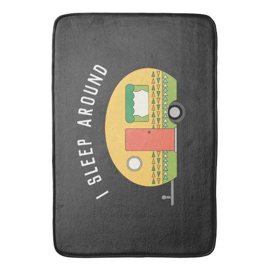 Funny ich schlafe um RV Camper Dark Badematte (Vorderseite Vertikal)