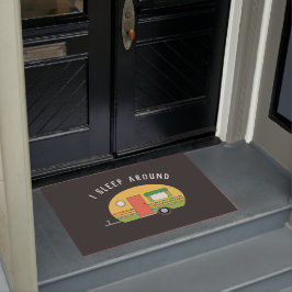 Funny ich schlafe um RV Camper Dark Fußmatte