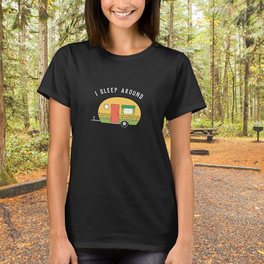 Funny ich schlafe um RV Camper Dark T-Shirt