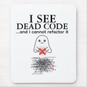 Funny Ich sehe Dead Code Programmer Mouse Pad Mousepad (Vorne)