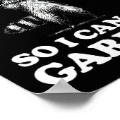 Funny ich trainiere, damit ich Müll essen kann Poster (Ecke)